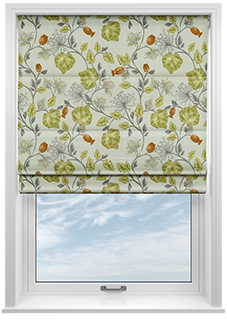 Parchment, Fern - Twist&Fit Roman Blind